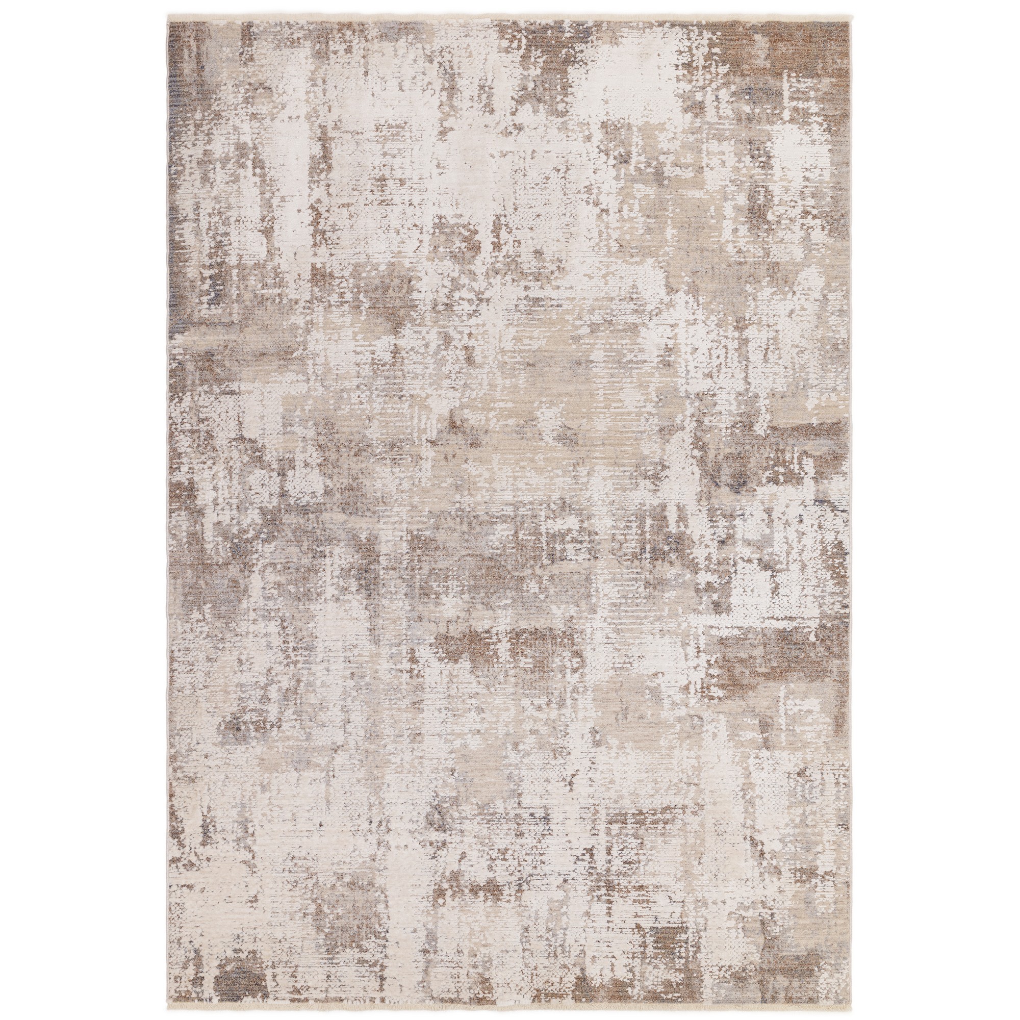 Seville Ribera Modern Abstract Rugs In Beige Natural